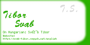 tibor svab business card